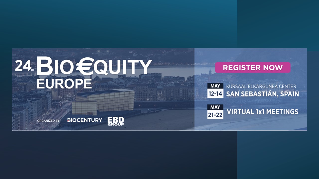 Meet us at Bioequity Europe 2024